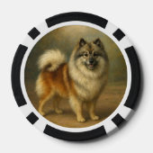 Keeshond Pokerchips (Rückseite)