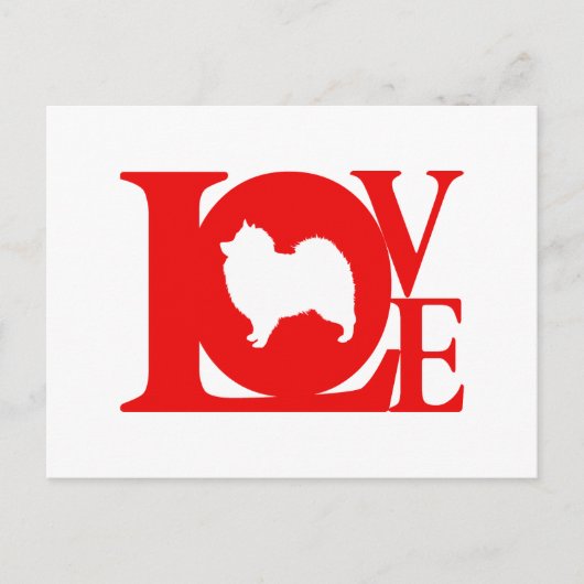 Keeshond Postkarte (Vorderseite)