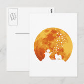 Keeshond Postkarte (Vorne/Hinten)