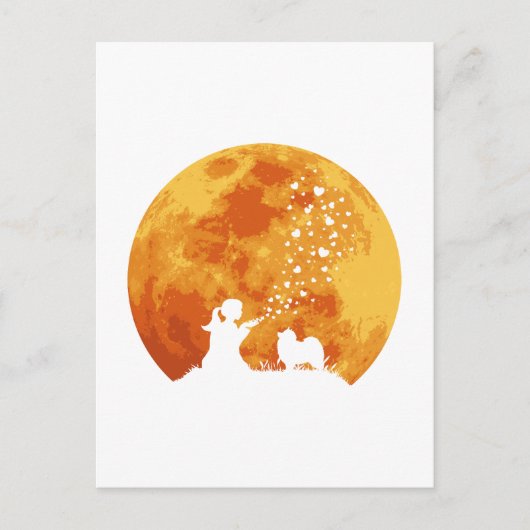 Keeshond Postkarte (Vorderseite)