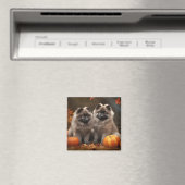 Keeshond Puppy Autumn Delight Pumpkin Magnet (In Situ (Geschirrspüler))