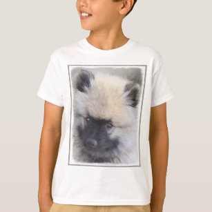 Keeshond Puppy Painting - Niedliche Original Dog A T-Shirt