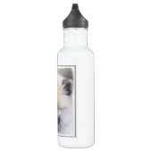 Keeshond Puppy Painting - Niedliche Original Dog A Trinkflasche (Rechts)