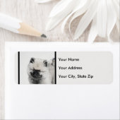 Keeshond Puppy Zeichnend - Niedliche Original Hund (Insitu)