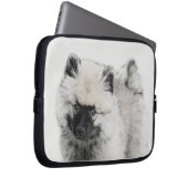 Keeshond Puppy Zeichnend - Niedliche Original Hund Laptopschutzhülle (Vorne Rechts)