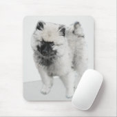 Keeshond Puppy Zeichnend - Niedliche Original Hund Mousepad (Mit Mouse)