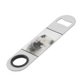 Keeshond Puppy Zeichnend - Niedliche Original Hund Speed Flaschenöffner (Vorderseite Schrägansicht)