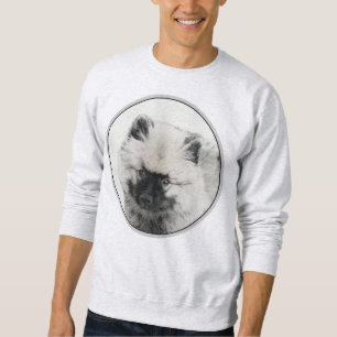 Keeshond Puppy Zeichnend - Niedliche Original Hund Sweatshirt