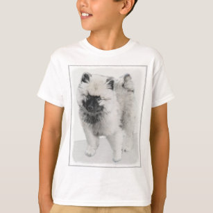 Keeshond Puppy Zeichnend - Niedliche Original Hund T-Shirt