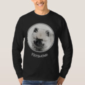 Keeshond Puppy Zeichnend - Niedliche Original Hund T-Shirt (Vorderseite)