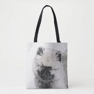 Keeshond Puppy Zeichnend - Niedliche Original Hund Tasche