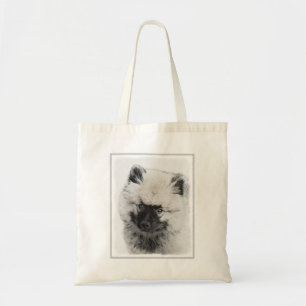 Keeshond Puppy Zeichnend - Niedliche Original Hund Tragetasche