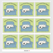 Keeshond-Rasse | Funny Keesie Dog Aufkleber (Blatt)