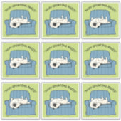 Keeshond-Rasse | Funny Keesie Dog Aufkleber (Vorderseite)