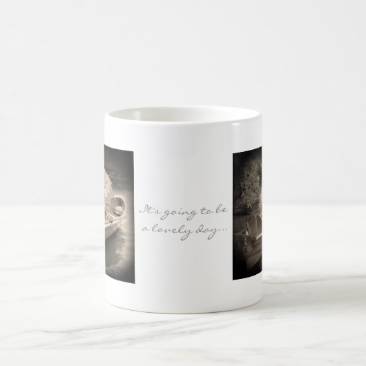 Keeshond-reizende TagesTasse Kaffeetasse (Mittel)