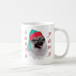 Keeshond Santa Paws Kaffeetasse