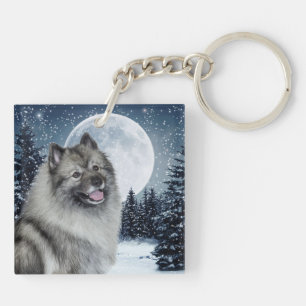Keeshond Schlüsselanhänger