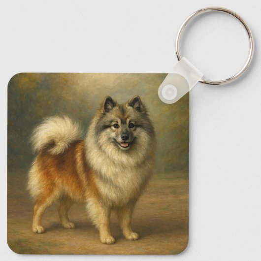 Keeshond Schlüsselanhänger (Rückseite)