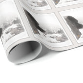 Keeshond Shadow's Creek Painting Original Hunde Ar Geschenkpapier (Rolleneckpunkt)