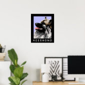 Keeshond Side Portrait Poster (Heimbüro)