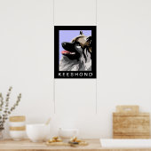 Keeshond Side Portrait Poster (Küche)