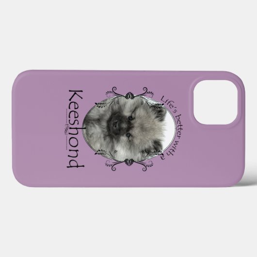 Keeshond-Smartphone-Fall Case-Mate iPhone Hülle (Rückseite (Horizontal))