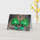 Keeshond-St Patrick Tageskarte Karte (Gelbe Blume)