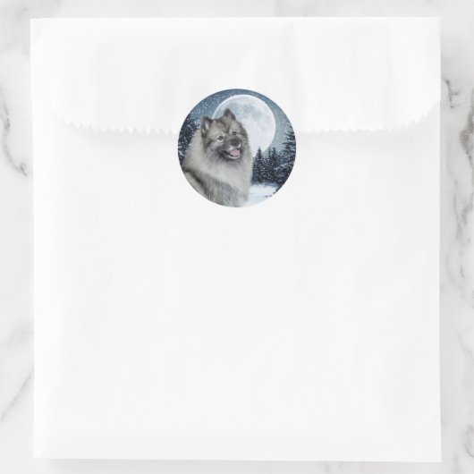 Keeshond Stickers (Tasche)