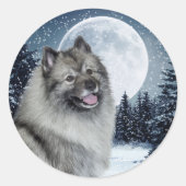 Keeshond Stickers (Vorderseite)