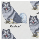 Keeshond Stoff (Nahaufnahme)