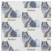 Keeshond Stoff (Muster)