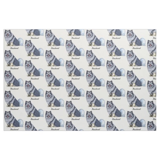 Keeshond Stoff (Fat Quarter (45,7 x 55,9 cm))