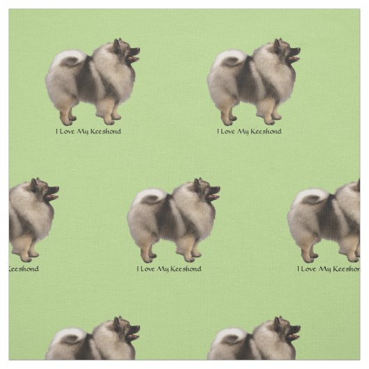 Keeshond Stoff (Muster)