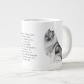 Keeshond-Tasse Jumbo-Tasse (Vorderseite Rechts)