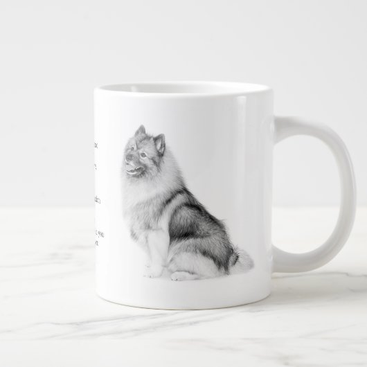 Keeshond-Tasse Jumbo-Tasse (Rechts)