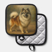 Keeshond Topflappen (Vorderseite/Rückseite)