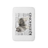 Keeshond Traits Bathmat Badematte (Vorderseite Vertikal)