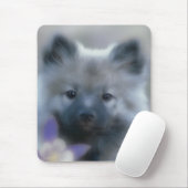 Keeshond und Columbine - Hundfoto Mousepad (Mit Mouse)
