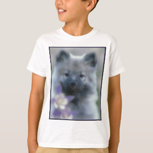Keeshond und Columbine - Hundfoto T-Shirt