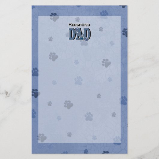 Keeshond VATER Briefpapier (Vorderseite)
