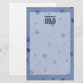 Keeshond VATER Briefpapier (Vorne/Hinten)
