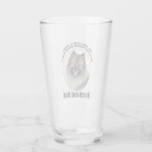 Keeshond Vater Glas (Rückseite)