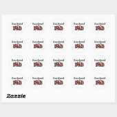Keeshond Vater Sticker (Blatt)