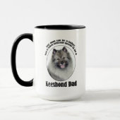 Keeshond Vater Tasse (Links)