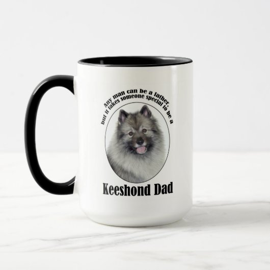 Keeshond Vater Tasse (Links)