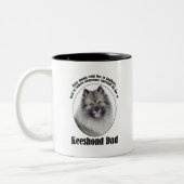 Keeshond Vater Zweifarbige Tasse (Links)