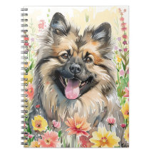 Keeshond-Wasserfarben-Journal