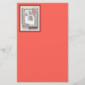 Keeshond Weihnachtsfenster Malerei Hund Kunst Briefpapier (Vorderseite)