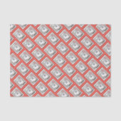 Keeshond Weihnachtsfenster Malerei Hund Kunst Seidenpapier (Vorderseite)