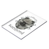 Keeshond-Welpen-Notizbuch Notizblock (Linke Seite)